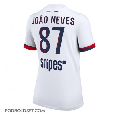Paris Saint-Germain Joao Neves #87 Udebanetrøje Dame 2025-26 Kortærmet Paris Saint-Germain Joao Neves #87 Udebanetrøje Dame 2025-26 Kortærmet